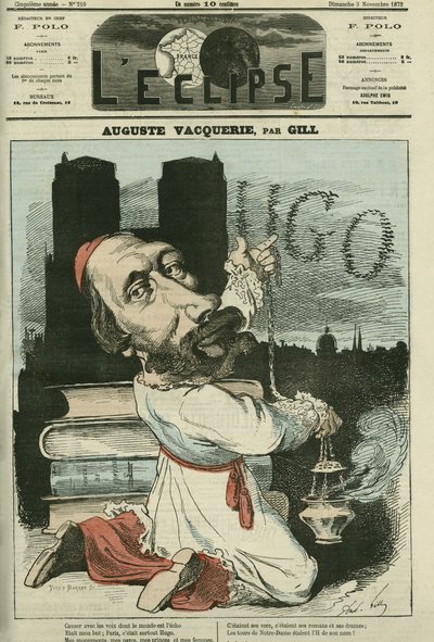Auguste Vacquerie (1819-1895), Franse dichter, toneelschrijver en journalist. Omslag in 