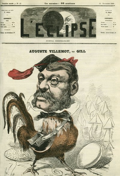 Auguste Villemot (1811-1871), Franse journalist. Omslag in 