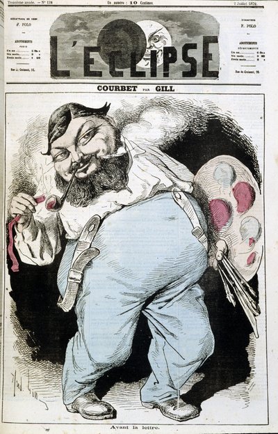Cartoon door Gustave Courbet - in 