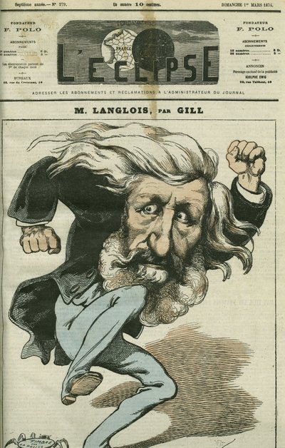 Cartoon door Jean-Charles Langlois door Andre Gill
