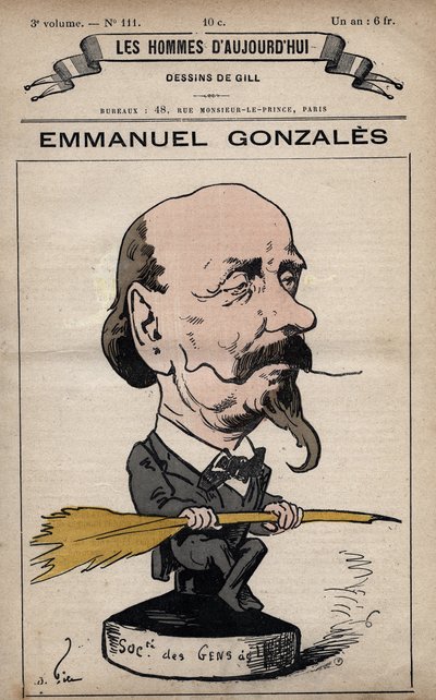 Cartoon van Emmanuel Gonzales 1815-1887 uit 