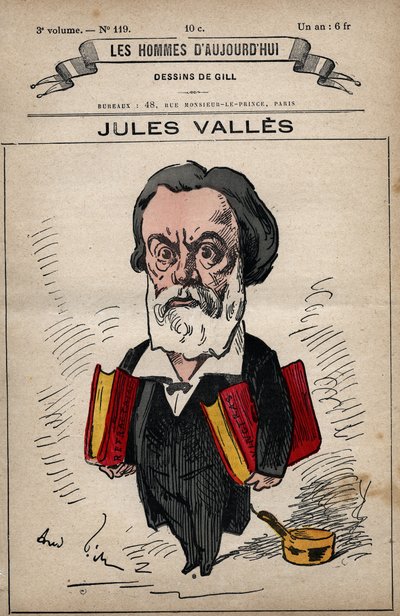 Cartoon van Jules Valles (1832-1885) uit 