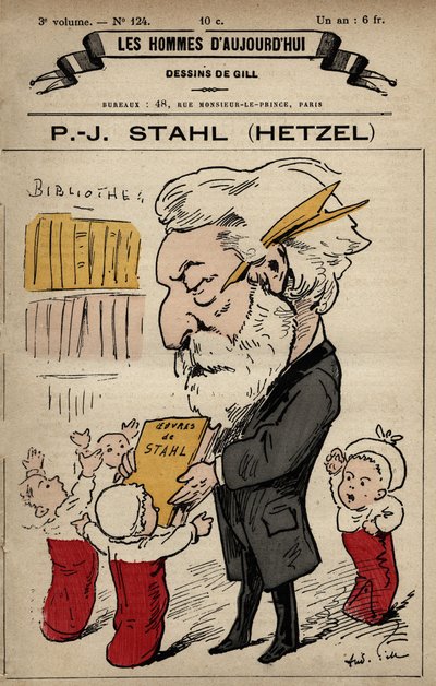 Cartoon van Pierre Jules Hetzel uit 