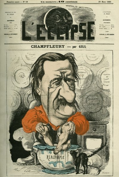 Champfleury, Jules Husson genaamd (1821-1889), Franse criticus en romanschrijver. Omslag in 