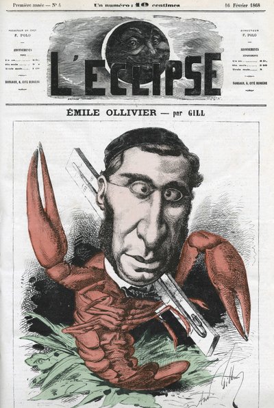 Emile Ollivier (1825-1913), Franse politicus door Andre Gill