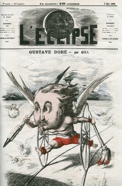 Gustave Dore (1832-1883), Franse schilder, illustrator en cartoonist door Andre Gill