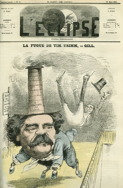 Leo Lespes genaamd Timothy Trim (1815-1875), Franse journalist. Omslag in 