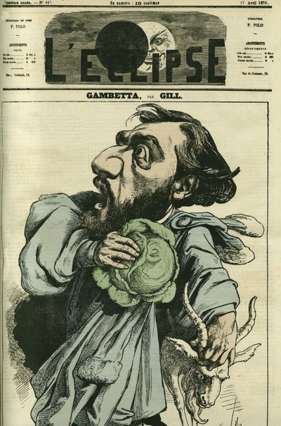Léon Gambetta (1838-1882), Franse politicus. Omslag in 