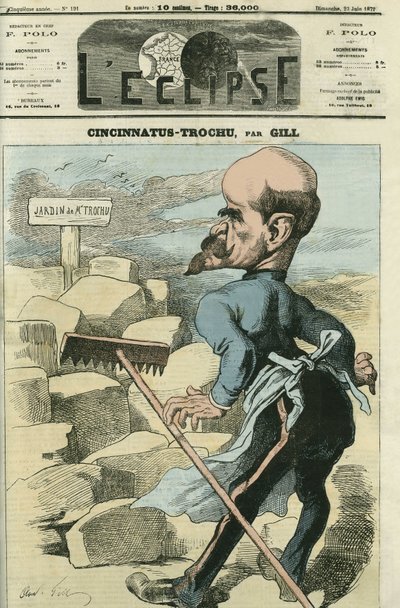 Louis-Jules Trochu, Franse generaal en politicus door Andre Gill