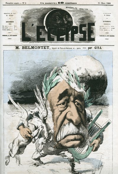 Louis Belmontet (1799-1879), Franse dichter en politicus. Omslag in 