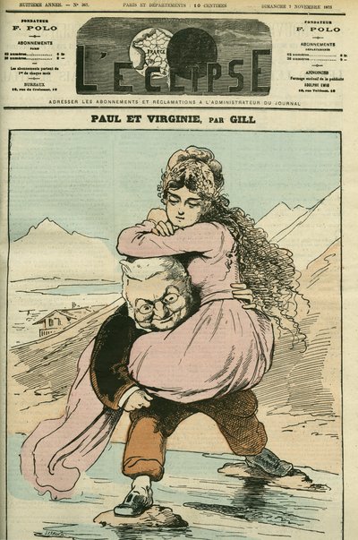 Portret van Adolphe Thiers, Franse historicus en politicus, afgebeeld in 