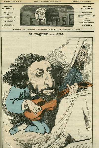 Portret van Alfred Naquet (1834-1916), Franse politicus. Omslag in 