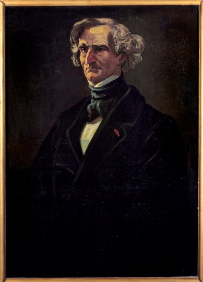 Portret van Hector Berlioz (1803-1869), Franse componist door Andre Gill