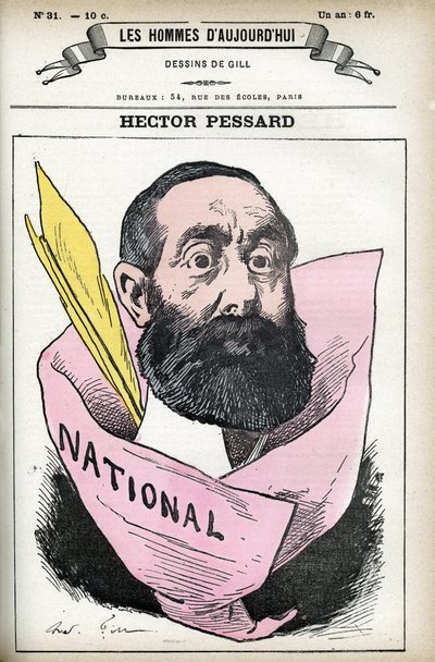 Portret van Hector Pessard, Franse journalist en eigenaar van de krant 