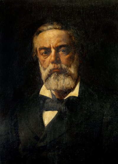 Portret van Jules Vallès (1832-1885) schrijver en journalist door Andre Gill