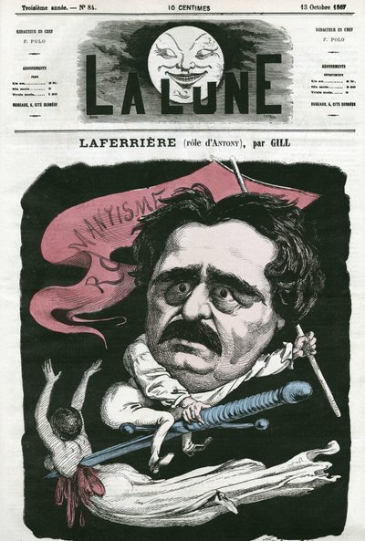 Portret van Laferriere (1853-?), Franse acteur in de rol van 