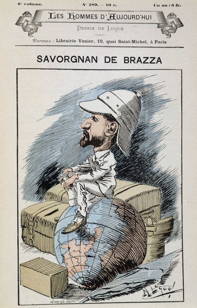 Savorgnan de Brazza - door Gill, in 