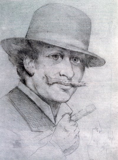 Zelfportret door André Gill, 1883, 1927 door Andre Gill