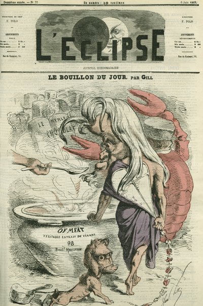 De bouillon van de dag, illustratie voor 
