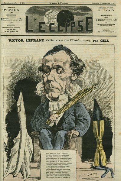 Victor Lefranc (1809-1883), Franse politicus. Omslag in 