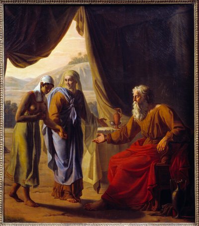 Sara presenteert Hagar aan Abraham door Andre Jacques Victor Orsel
