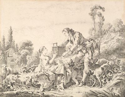 Een vriendelijke herder door Andre Laurent