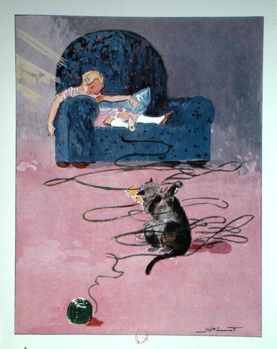 Alice slaapt, illustratie uit 