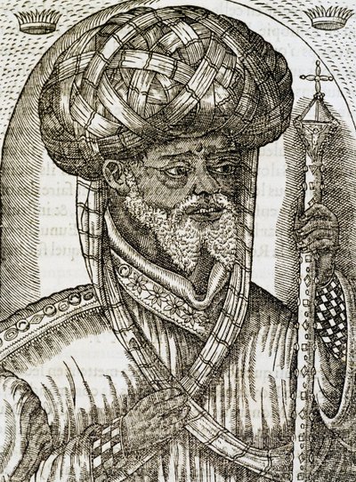 Abyssinische priester, uit Universal Cosmology, gravure door Andre Thevet