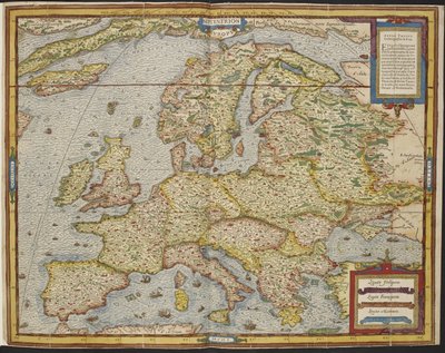 Kaart van Europa, La Cosmographie Universelle d