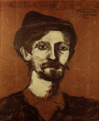 Portret van Maurice Utrillo (1883-1955) door Andre Utter
