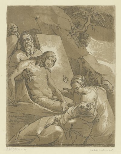 Graflegging van Christus door Andrea Andreani