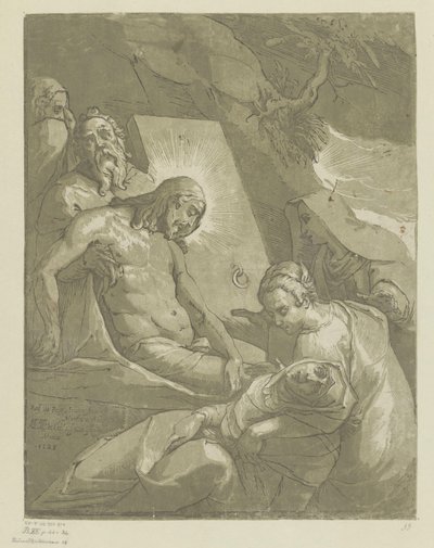 Graflegging van Christus door Andrea Andreani