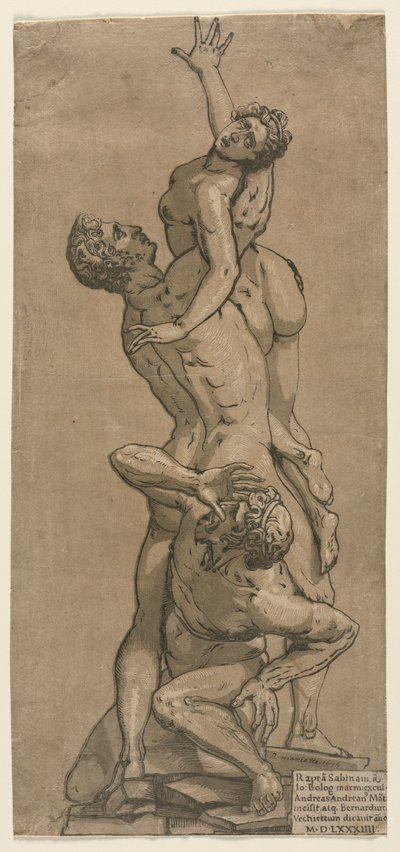 De ontvoering van een Sabijnse vrouw door Andrea Andreani