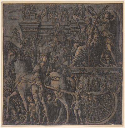 De triomf van Julius Caesar: Caesar Triumphant, 1593-99 door Andrea Andreani