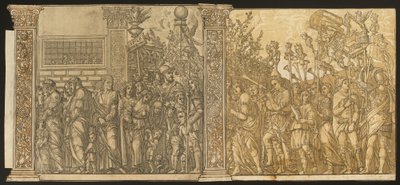De triomf van Julius Caesar door Andrea Andreani