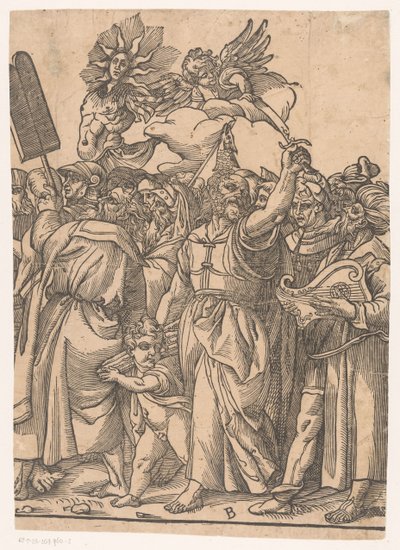 Triomf van Christus (tweede deel) door Andrea Andreani