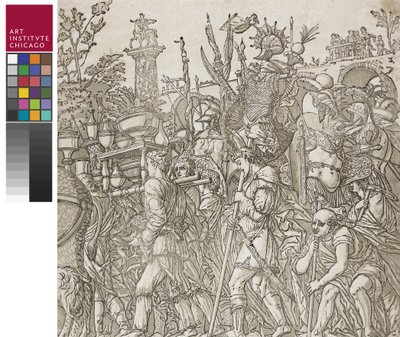 Triomf van Caesar, 1599 door Andrea Andreani