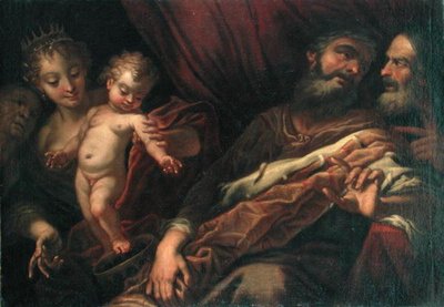 De Baby Mozes die op de Kroon van de Farao staat door Andrea Celesti