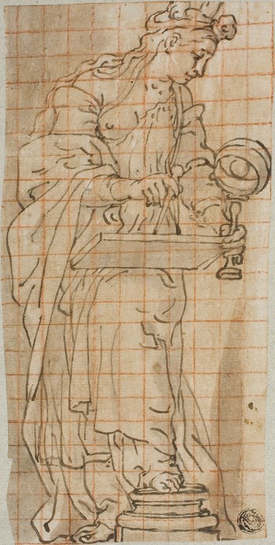 Allegorie van de geometrie door Andrea Lilio