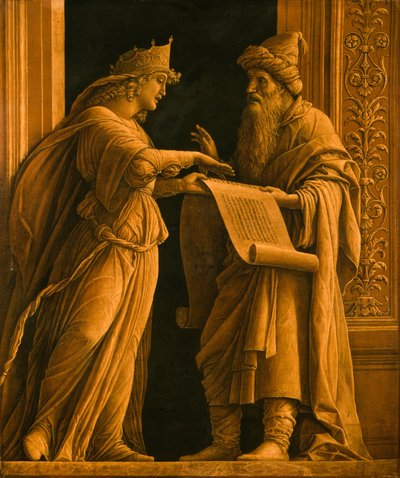 Een sibille en een profeet door Andrea Mantegna