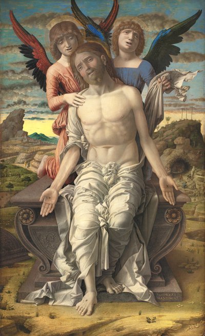 Christus als de Lijdende Verlosser door Andrea Mantegna