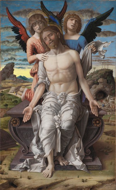 Christus als de Lijdende Verlosser door Andrea Mantegna