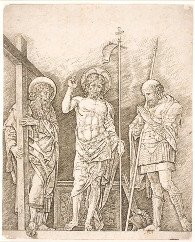 De opgestane Christus door Andrea Mantegna