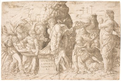 De begrafenis door Andrea Mantegna