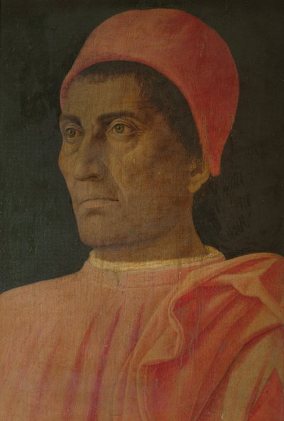 Portret van kardinaal Carlo de Medici door Andrea Mantegna