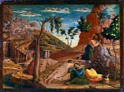 Gebed in de Tuin van Olijven door Andrea Mantegna