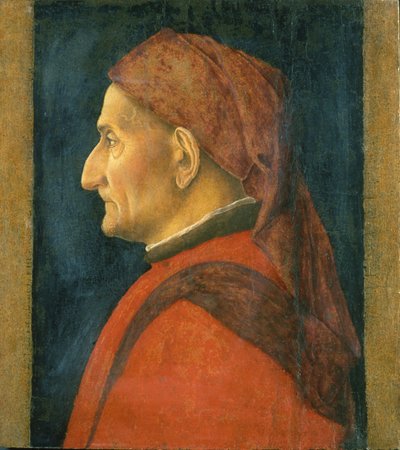 Profiel van een man (Mantegna) door Andrea Mantegna
