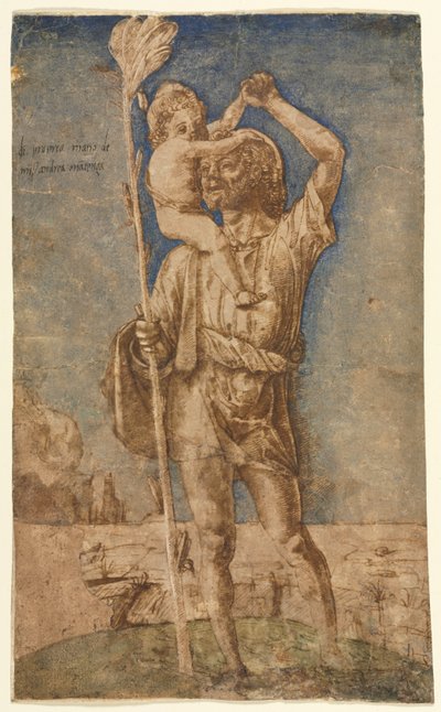 Sint Christoffel door Andrea Mantegna