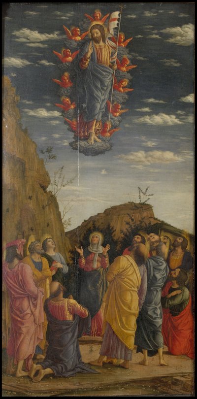 De Hemelvaart Trittico degli uffizi Uffizi Drieluik, linker paneel door Andrea Mantegna