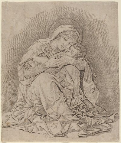 De Maagd en het Kind door Andrea Mantegna